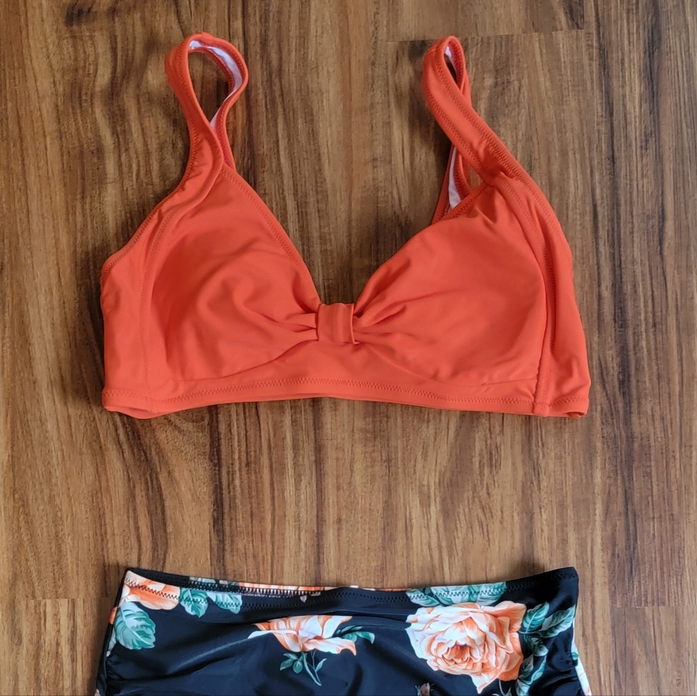 2 Piece High Waist Swim Suit